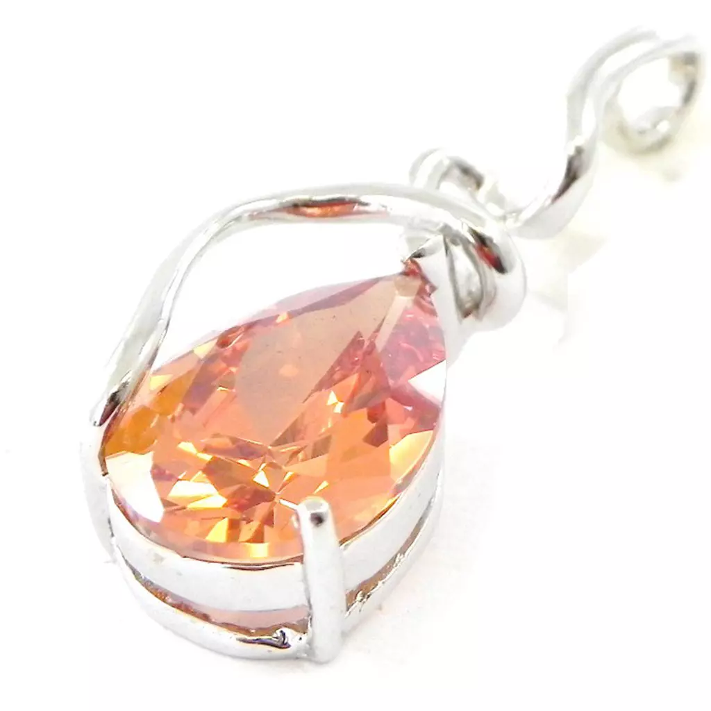 Les Trésors De Lily Pendentif Argent 'Chloé' Ambre [G5577]