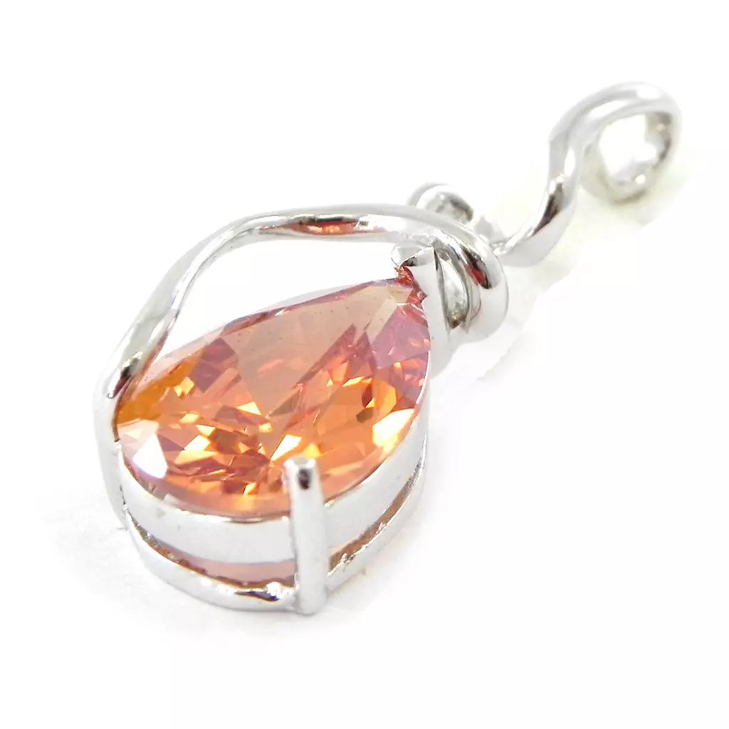Les Trésors De Lily Pendentif Argent 'Chloé' Ambre [G5577]