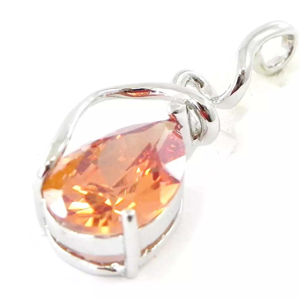 Les Trésors De Lily Pendentif Argent 'Chloé' Ambre [G5577]
