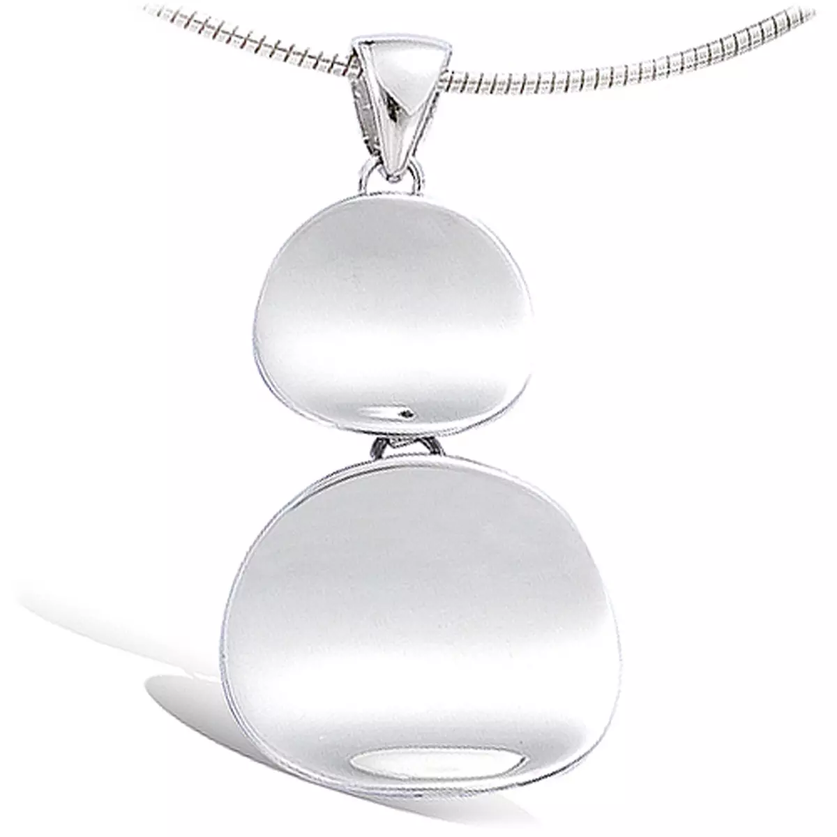 les trésors de lily Pendentif Argent 'Chorégraphie' argenté (rhodié) 14 et 18 mm [G2791]