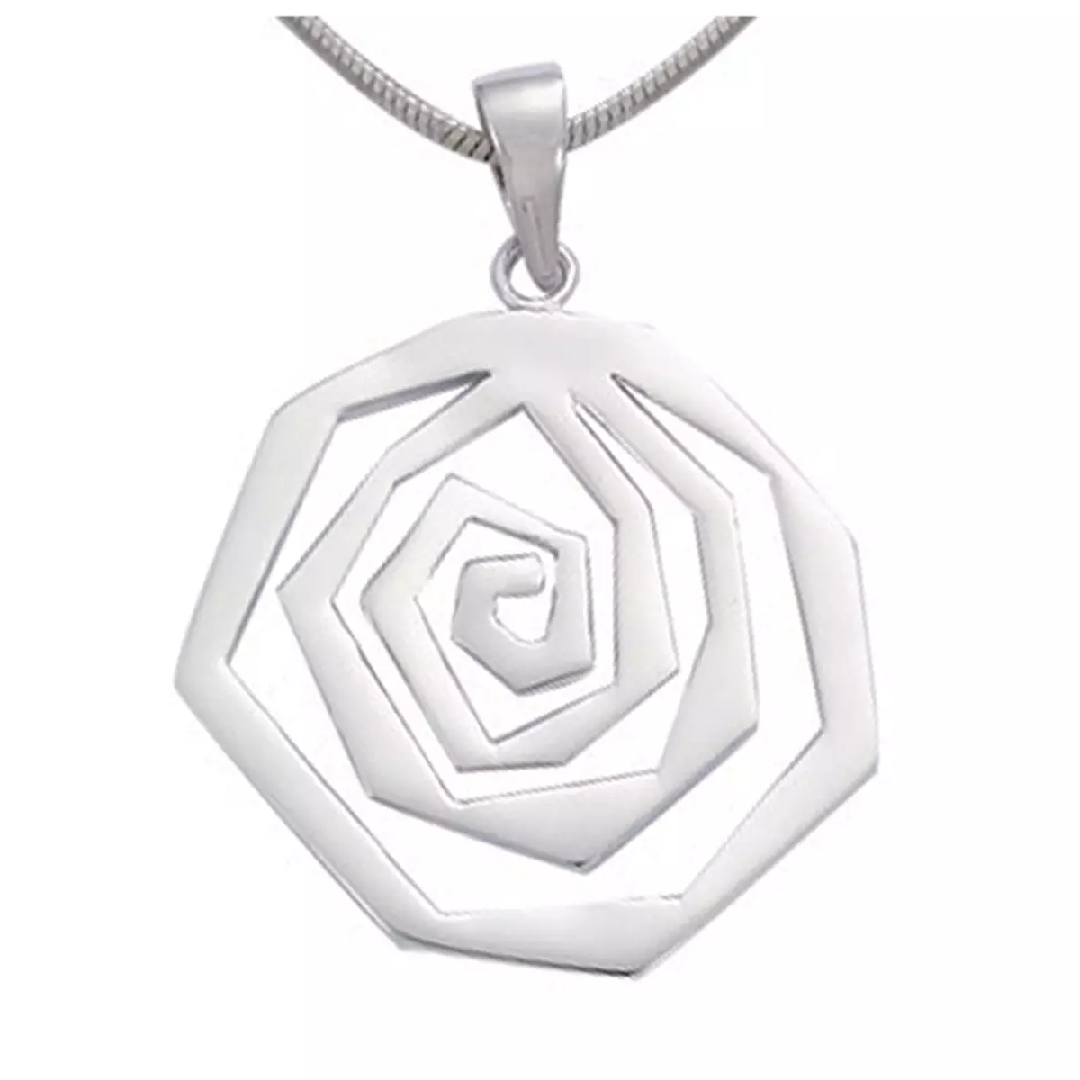 les trésors de lily Pendentif Argent 'Chorégraphie' argenté (rhodié) 25 mm [H2638]