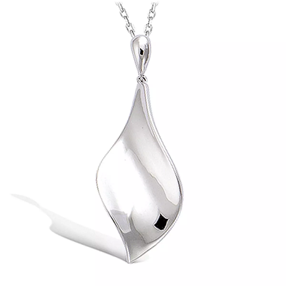 les trésors de lily Pendentif Argent 'Chorégraphie' argenté (rhodié) 30x15 mm [L7479]