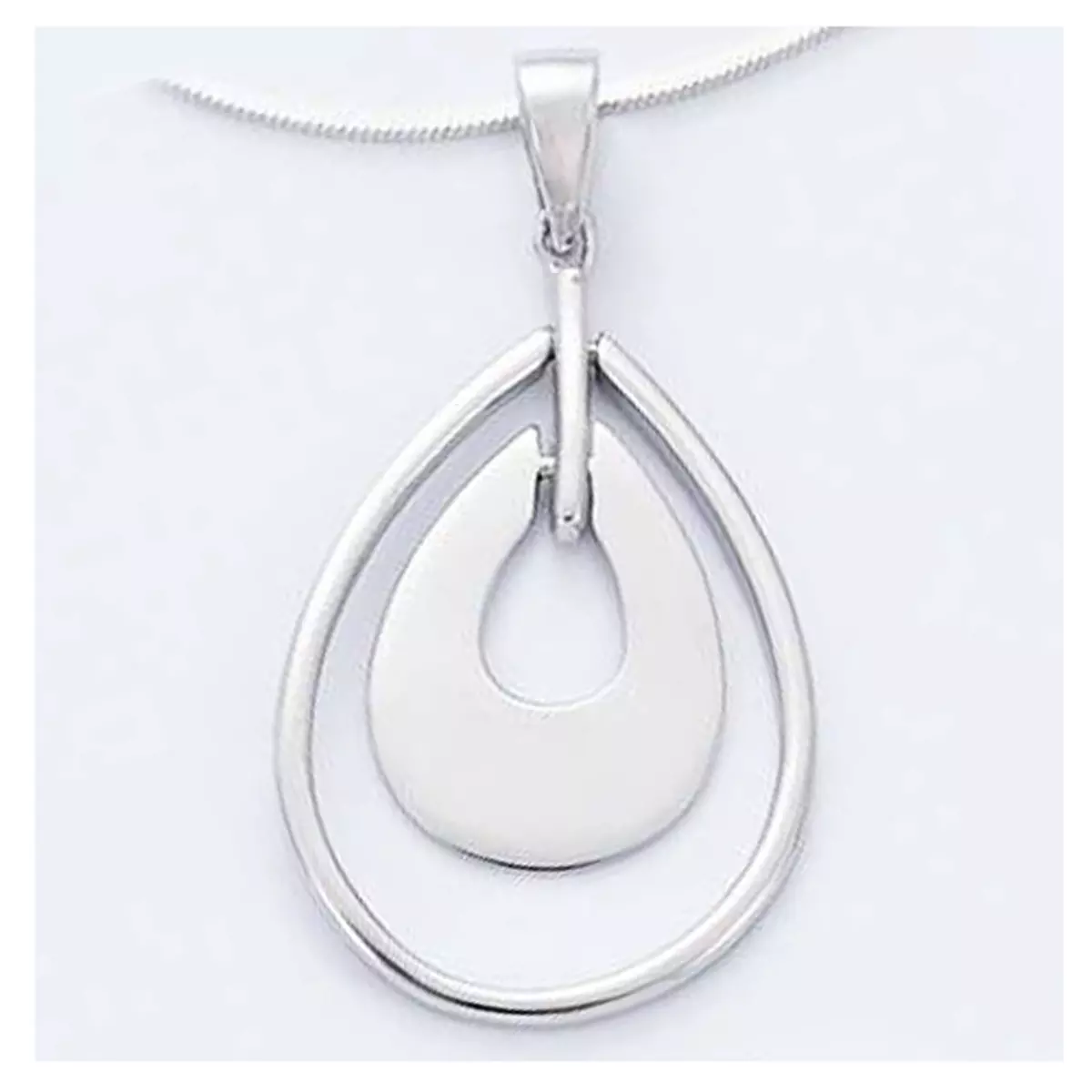 les trésors de lily Pendentif Argent 'Chorégraphie' argenté (rhodié) 30x20 mm [H5499]