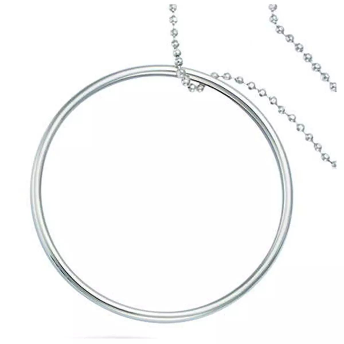 les trésors de lily Pendentif Argent 'Chorégraphie' argenté (rhodié) 4 cm [L7485]