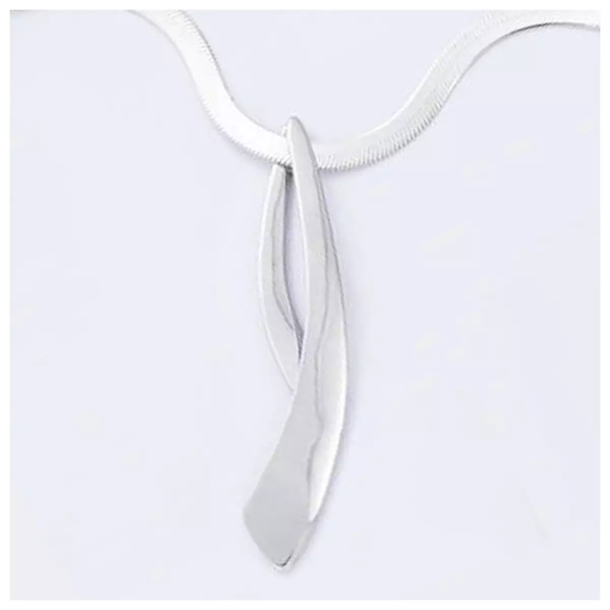les trésors de lily Pendentif Argent 'Chorégraphie' argenté (rhodié) 70x15 mm [G2815]