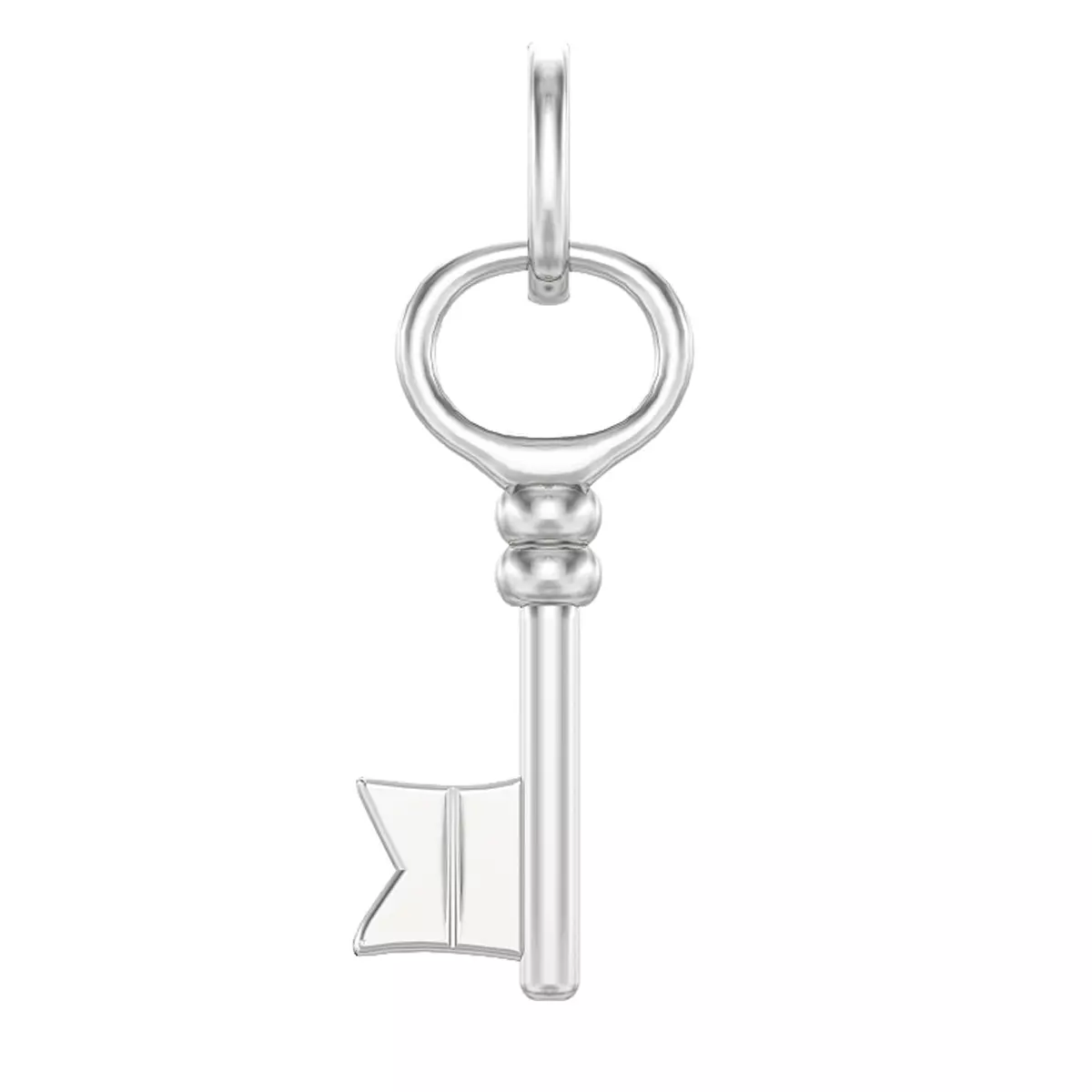 les trésors de lily Pendentif Argent 'Clé des Possibles' argenté 20x8 mm [R7192]