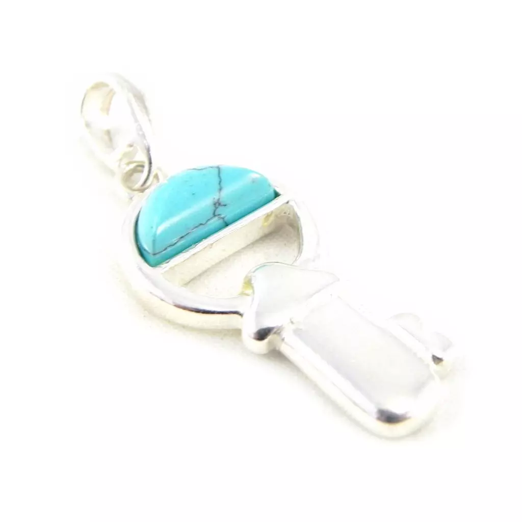 les trésors de lily Pendentif Argent 'Clé du Savoir' [F9899]