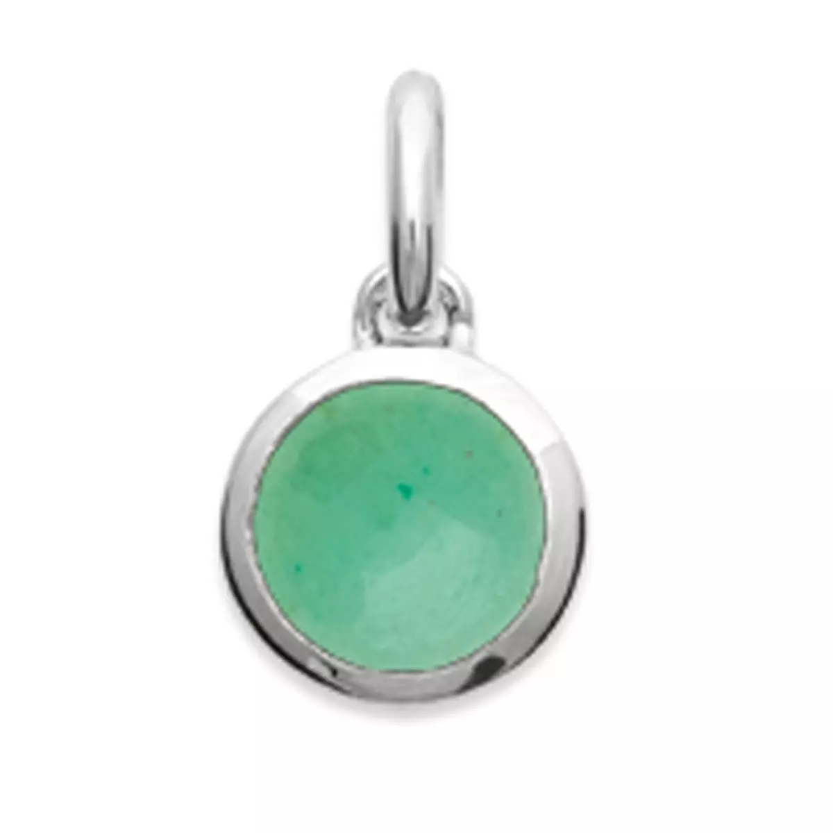 les trésors de lily Pendentif Argent 'Cléopatra' aventurine argenté (rhodié) 8 mm [Q6684]
