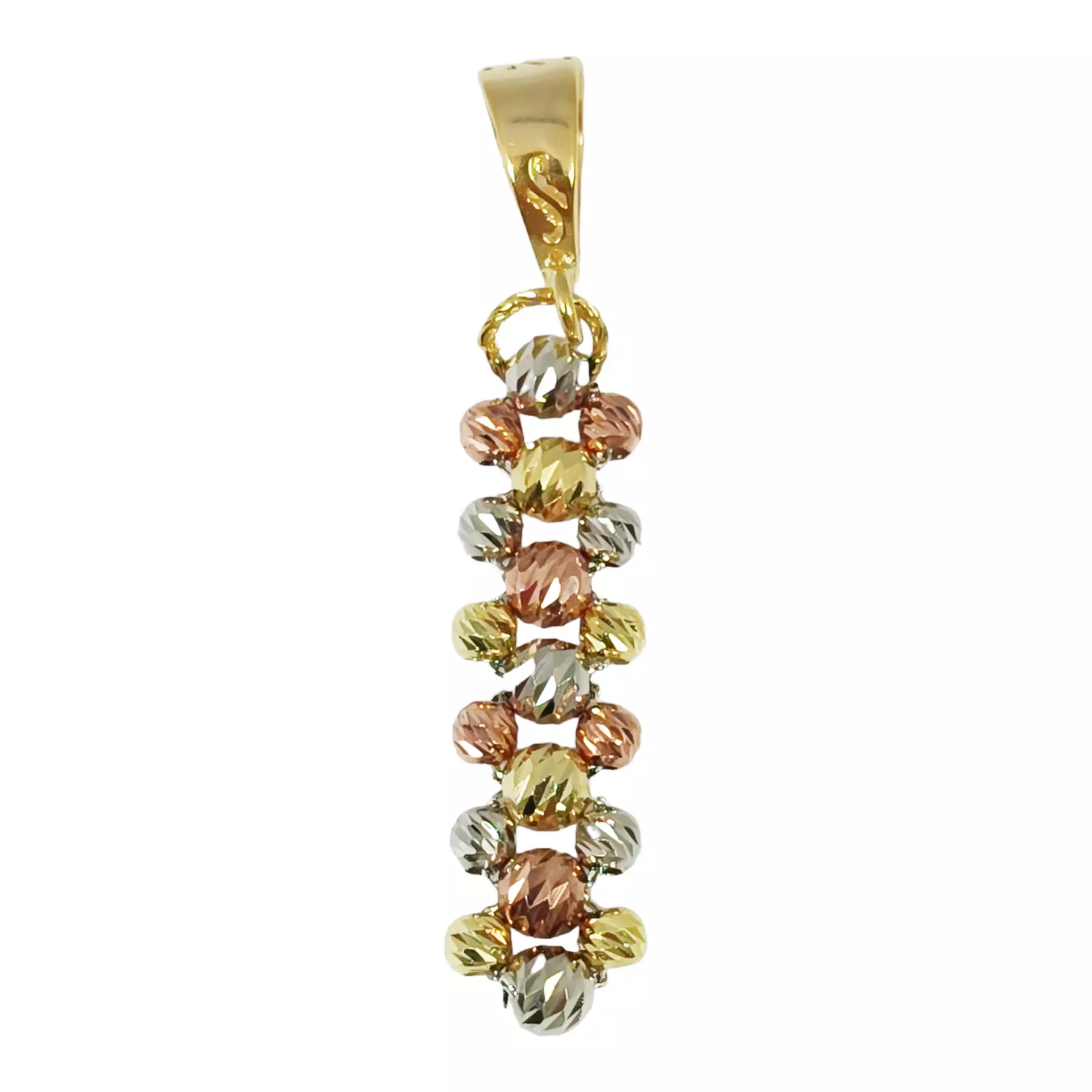 les trésors de lily Pendentif Argent 'Cleopatra' doré rosé argenté 30x8 mm [S0620]