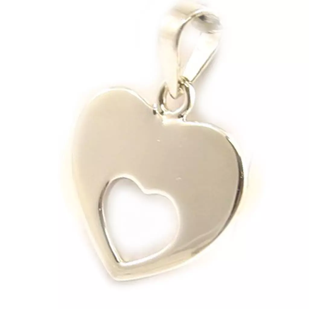 Les Trésors De Lily Pendentif Argent 'Coeur Angélique' Argenté 17x20 Mm [D7923]