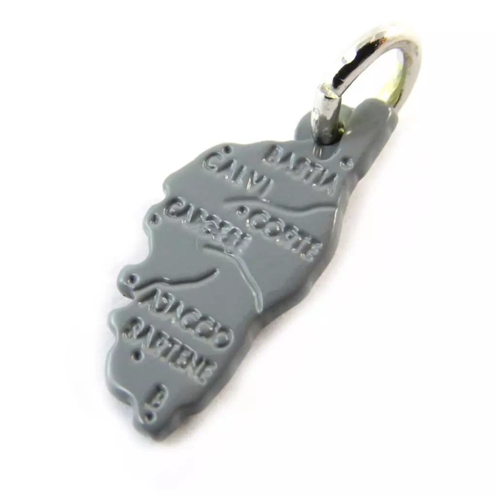Les Trésors De Lily Pendentif Argent 'Corsica' Gris Corse (15x7 Mm) [N3356]