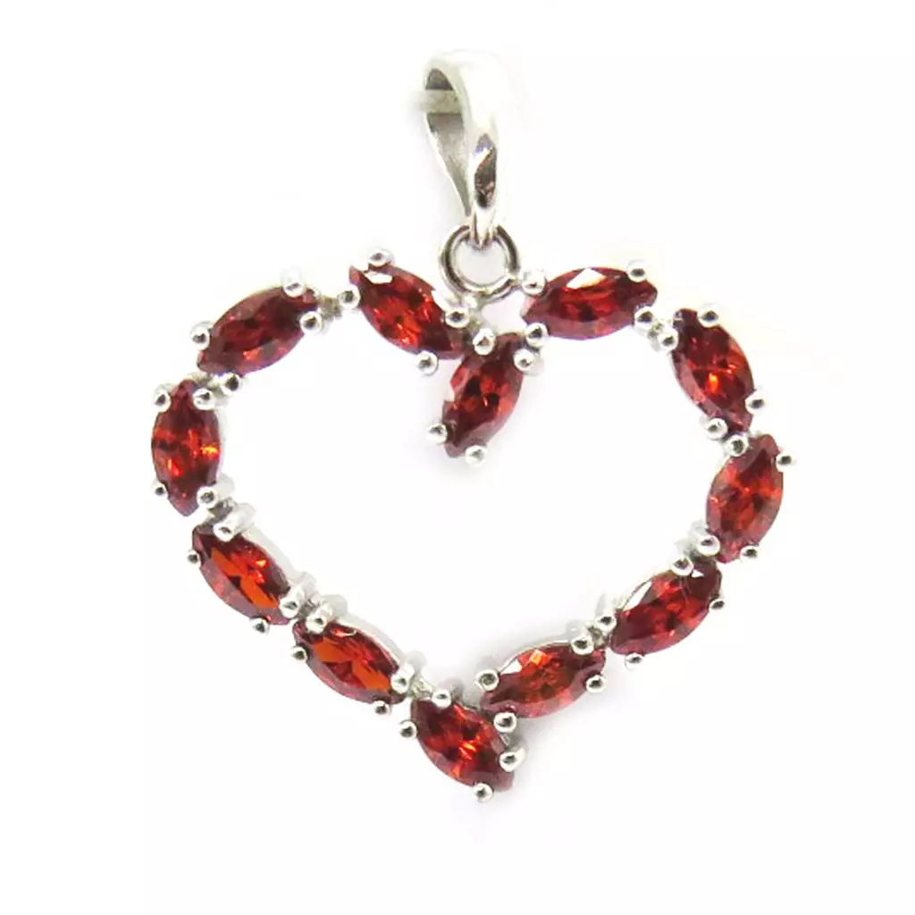 Les Trésors De Lily Pendentif Argent 'Cristal Love' [A7919]