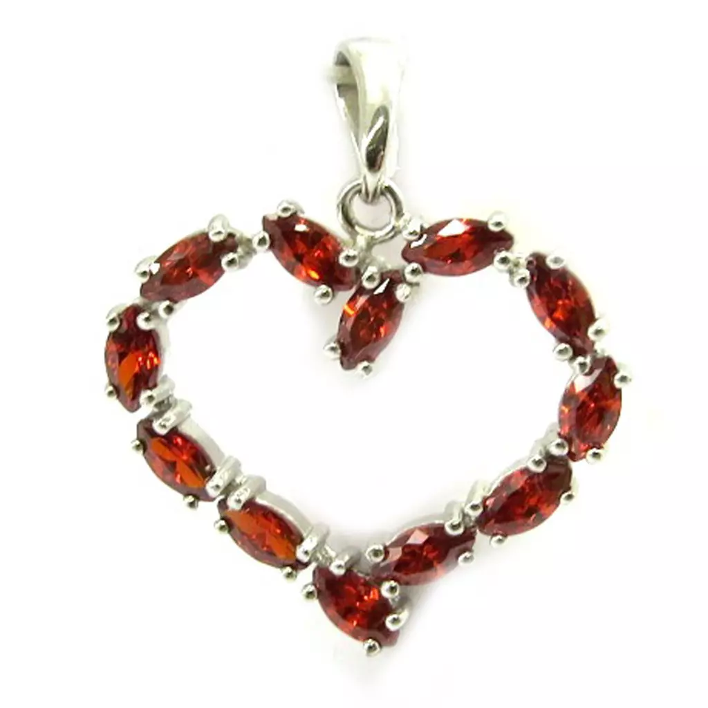 Les Trésors De Lily Pendentif Argent 'Cristal Love' [A7919]