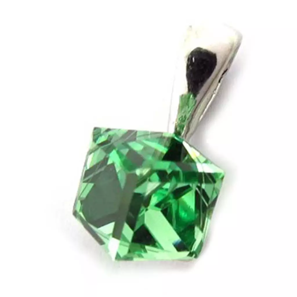 Les Trésors De Lily Pendentif Argent 'Cristal' Vert 6 Mm [K5452]
