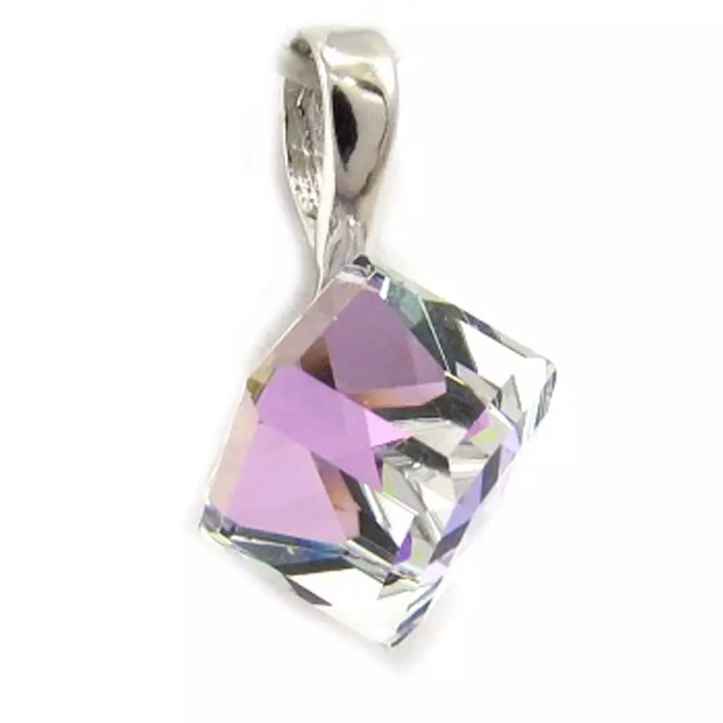 Les Trésors De Lily Pendentif Argent 'Cristal' Violet Boréal 8 Mm [K5445]