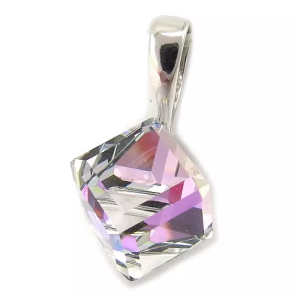 Les Trésors De Lily Pendentif Argent 'Cristal' Violet Boréal 8 Mm [K5445]