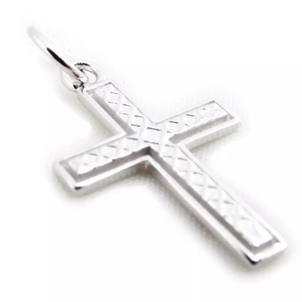 Les Trésors De Lily Pendentif Argent 'Croix' Argenté 14x20 Mm [J3808]