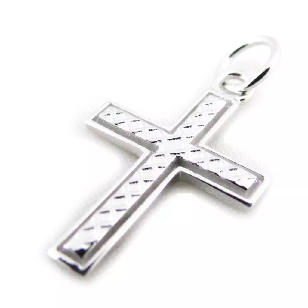 Les Trésors De Lily Pendentif Argent 'Croix' Argenté 14x20 Mm [J3808]