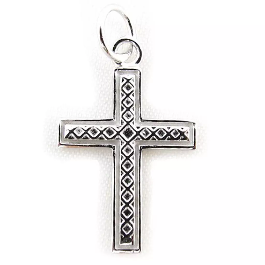 Les Trésors De Lily Pendentif Argent 'Croix' Argenté 14x20 Mm [J3808]