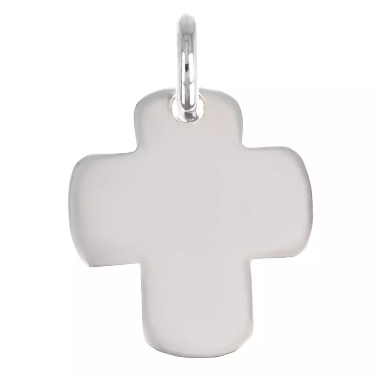 les trésors de lily Pendentif Argent 'Croix' argenté 16x14 mm [Q2933]