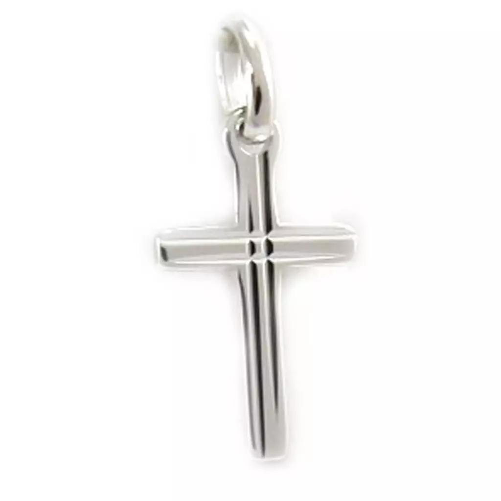 Les Trésors De Lily Pendentif Argent 'Croix' Argenté (rhodié) 16x10 Mm [L2982]