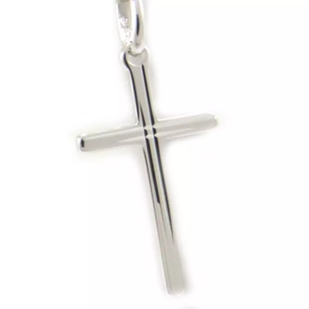 Les Trésors De Lily Pendentif Argent 'Croix' Argenté (rhodié) 25x14 Mm [L2991]