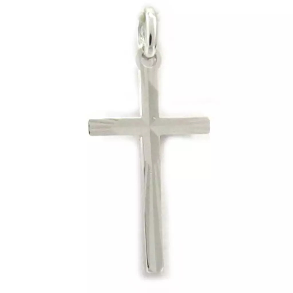 Les Trésors De Lily Pendentif Argent 'Croix' Argenté (rhodié) 29x14 Mm [K6433]