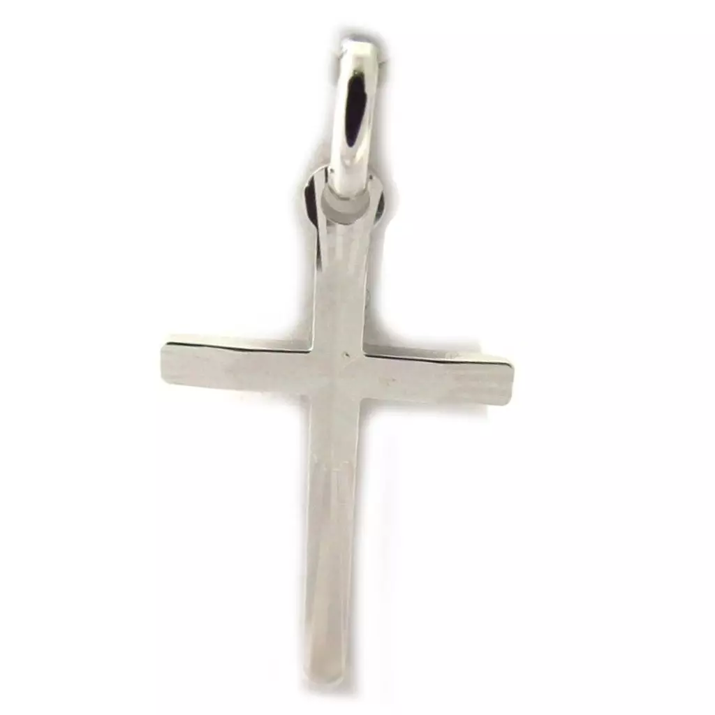 Les Trésors De Lily Pendentif Argent 'Croix' Argenté (rhodié) 29x14 Mm [K6433]