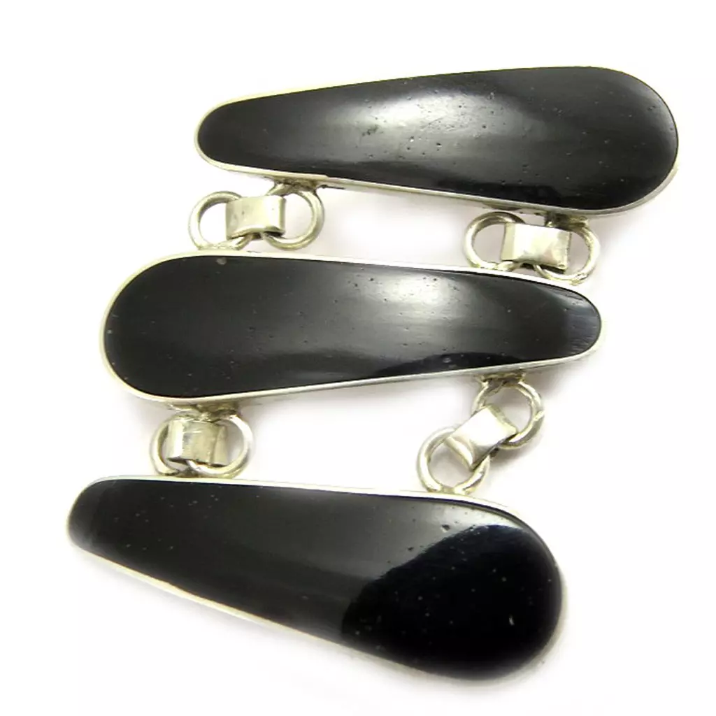 Les Trésors De Lily Pendentif Argent 'Dédale Sagesse' Noir [B6334]