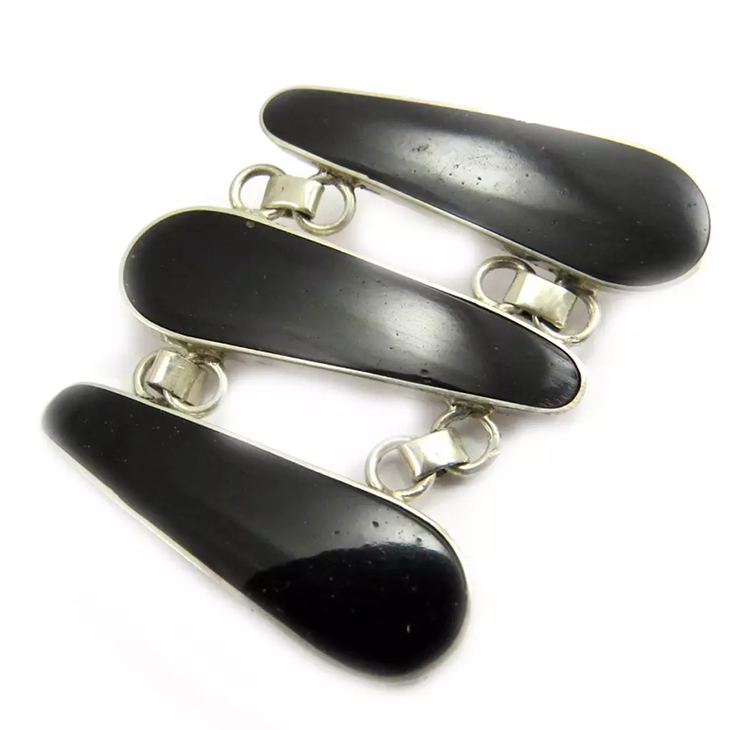 les trésors de lily Pendentif Argent 'Dédale Sagesse' Noir [B6334]