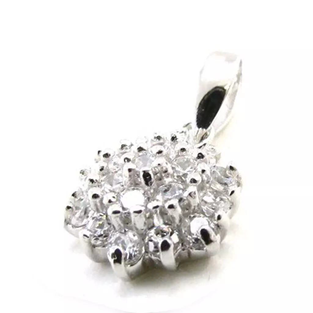 Les Trésors De Lily Pendentif Argent 'Déesse' Blanc Argenté (rhodié) 10 Mm [I9834]