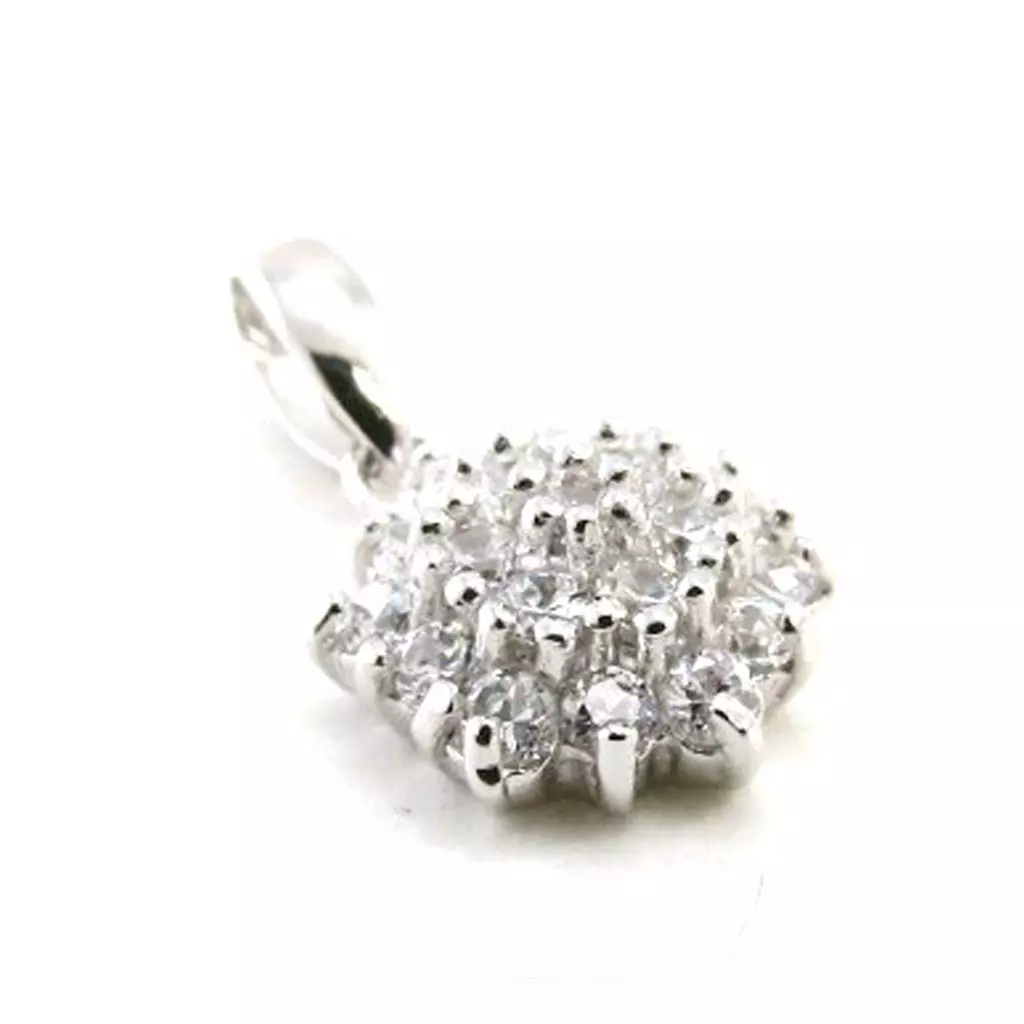 Les Trésors De Lily Pendentif Argent 'Déesse' Blanc Argenté (rhodié) 10 Mm [I9834]