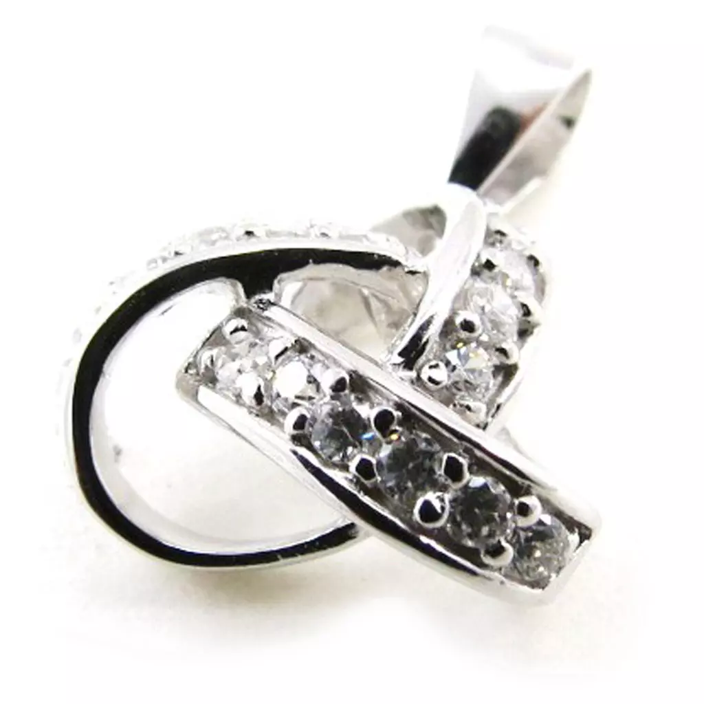 Les Trésors De Lily Pendentif Argent 'Déesse' Blanc Argenté (rhodié) 13 Mm [J0176]