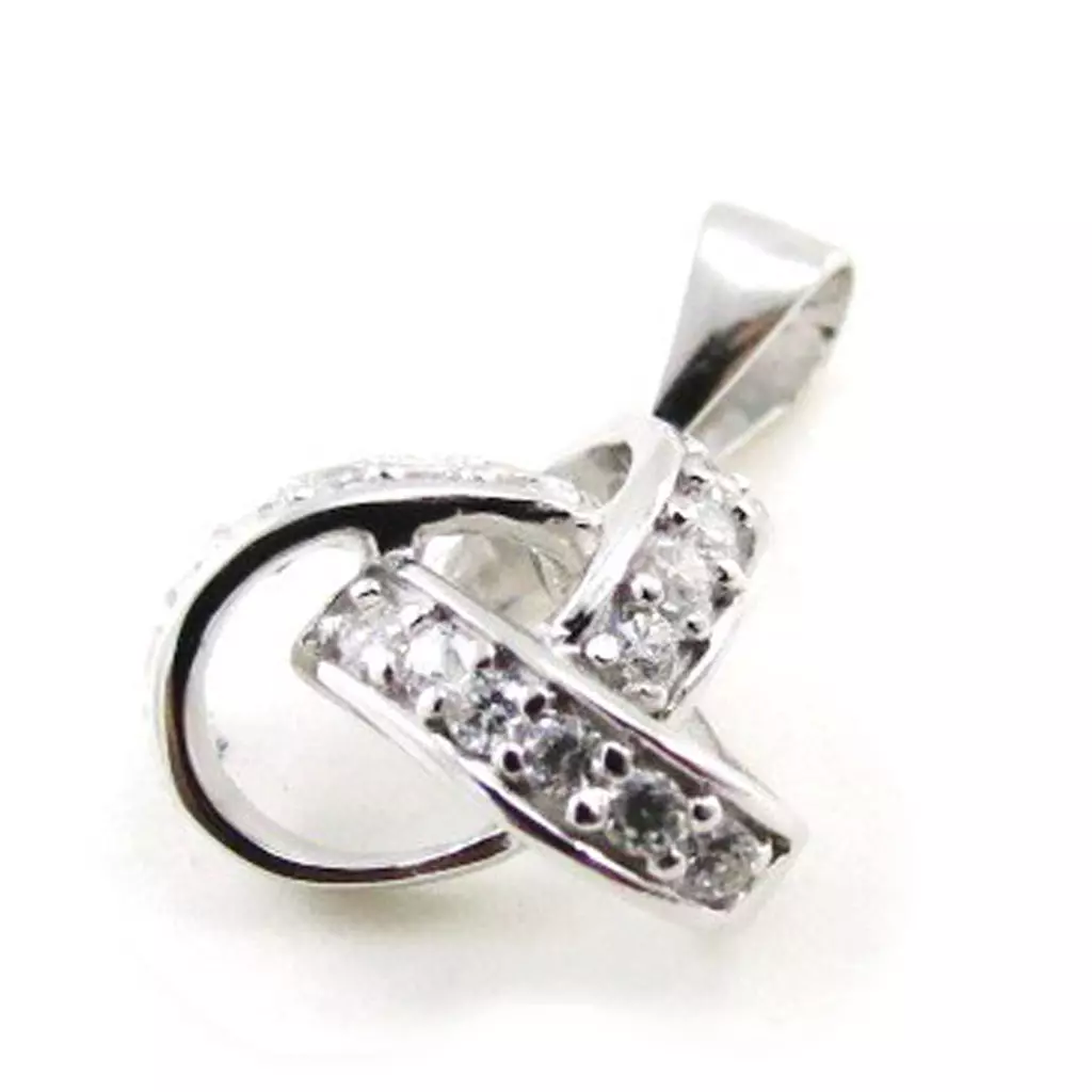 Les Trésors De Lily Pendentif Argent 'Déesse' Blanc Argenté (rhodié) 13 Mm [J0176]