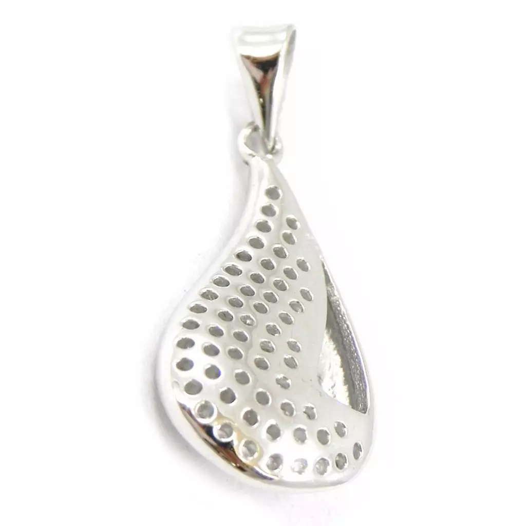 Les Trésors De Lily Pendentif Argent 'Déesse' Blanc Argenté (rhodié) 21x13 Mm [I3989]