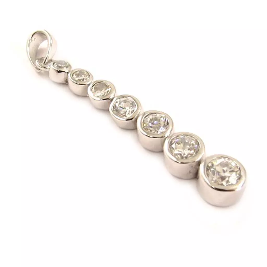 les trésors de lily Pendentif Argent 'Déesse' Blanc [C6967]