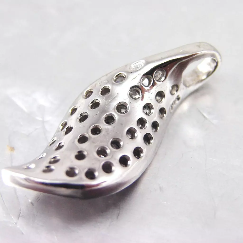 Les Trésors De Lily Pendentif Argent 'Déesse' Blanc [F6336]