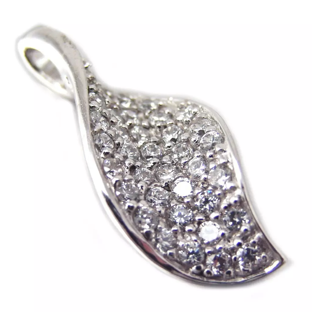 les trésors de lily Pendentif Argent 'Déesse' Blanc [F6336]