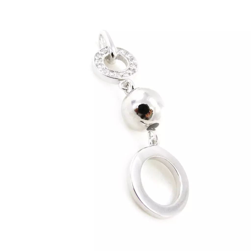 Les Trésors De Lily Pendentif Argent 'Déesse' Blanc [G2820]