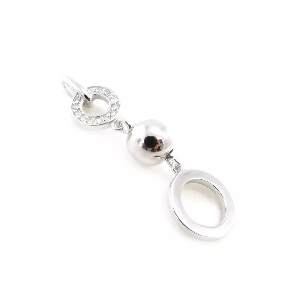 Les Trésors De Lily Pendentif Argent 'Déesse' Blanc [G2820]