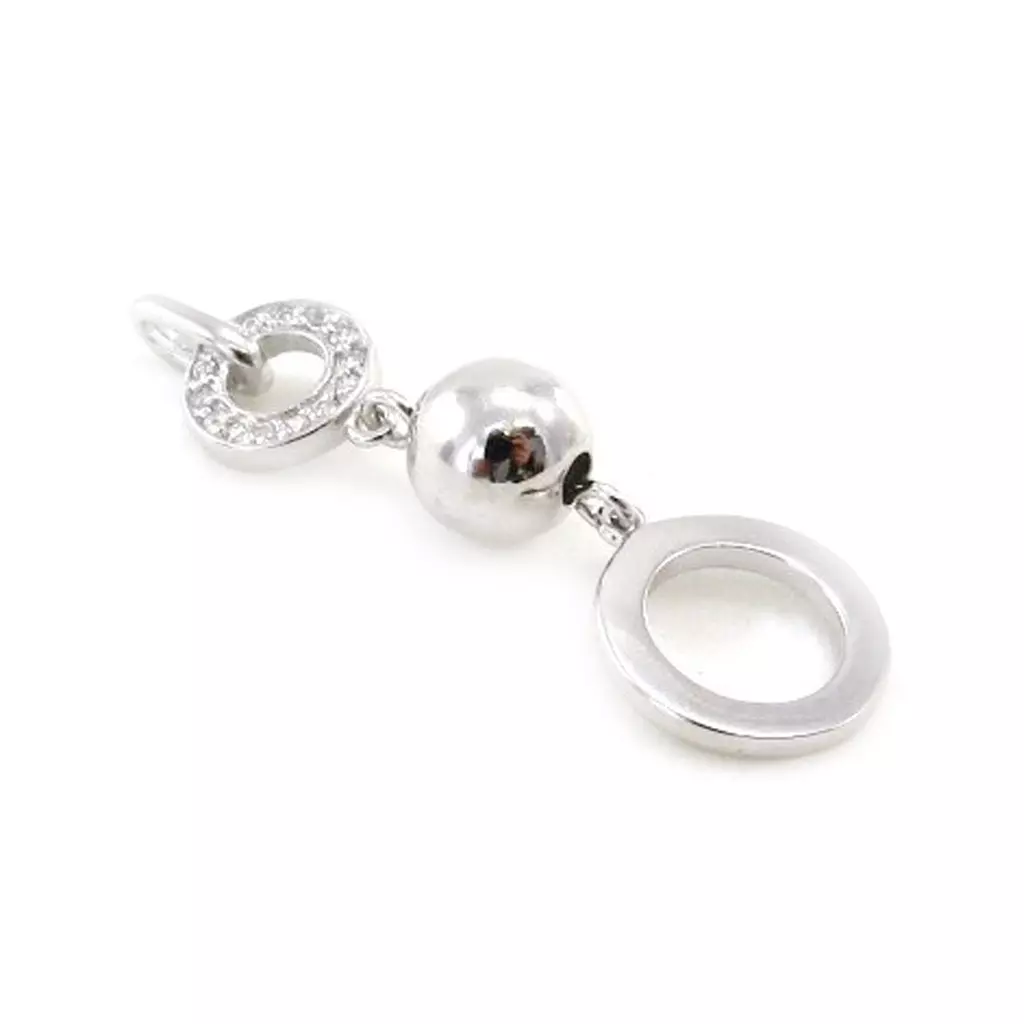 les trésors de lily Pendentif Argent 'Déesse' Blanc [G2820]