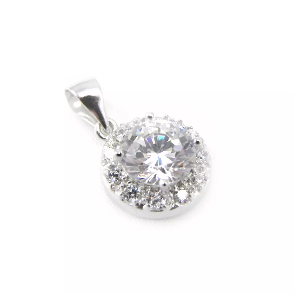 Les Trésors De Lily Pendentif Argent 'Déesse' Blanc [G9407]