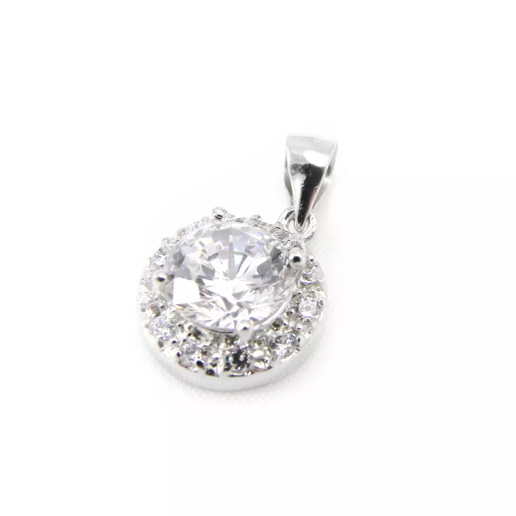 les trésors de lily Pendentif Argent 'Déesse' Blanc [G9407]