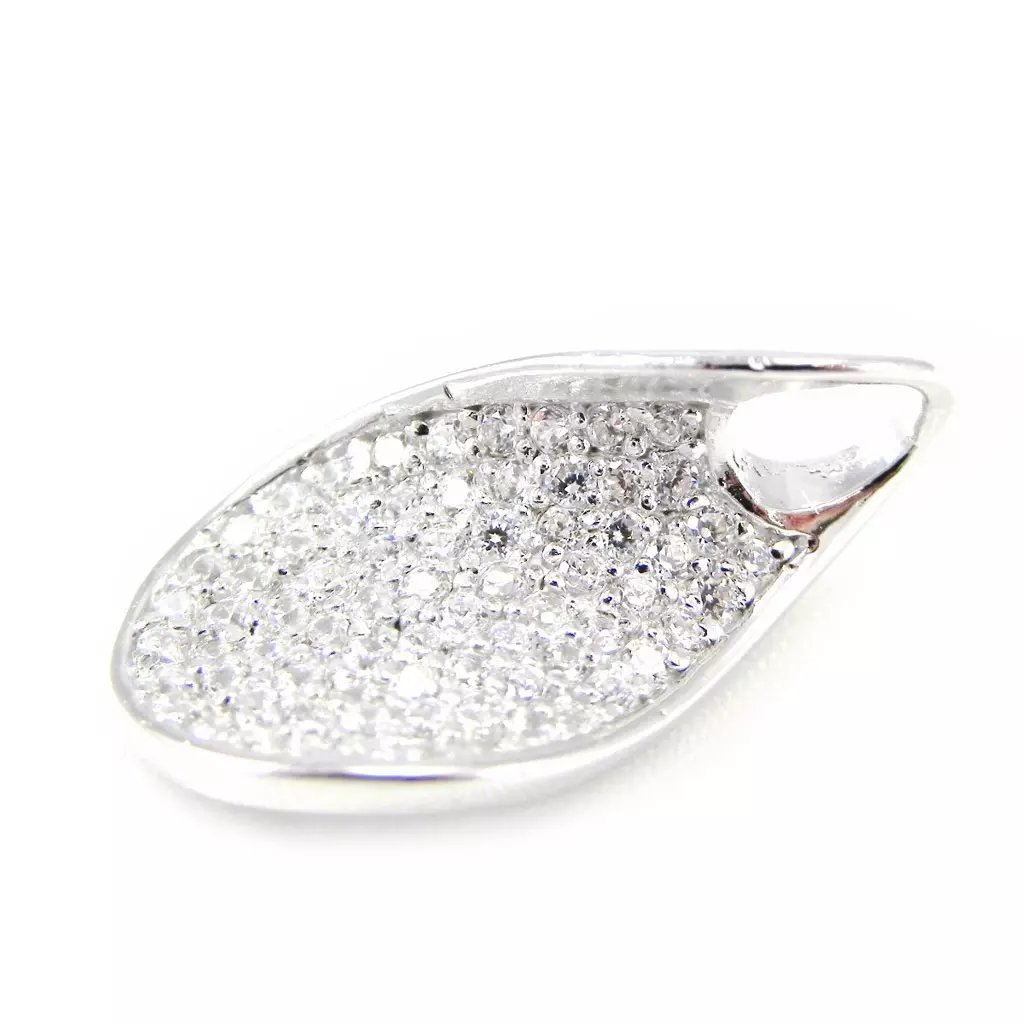 Les Trésors De Lily Pendentif Argent 'Déesse' Blanc [H0432]
