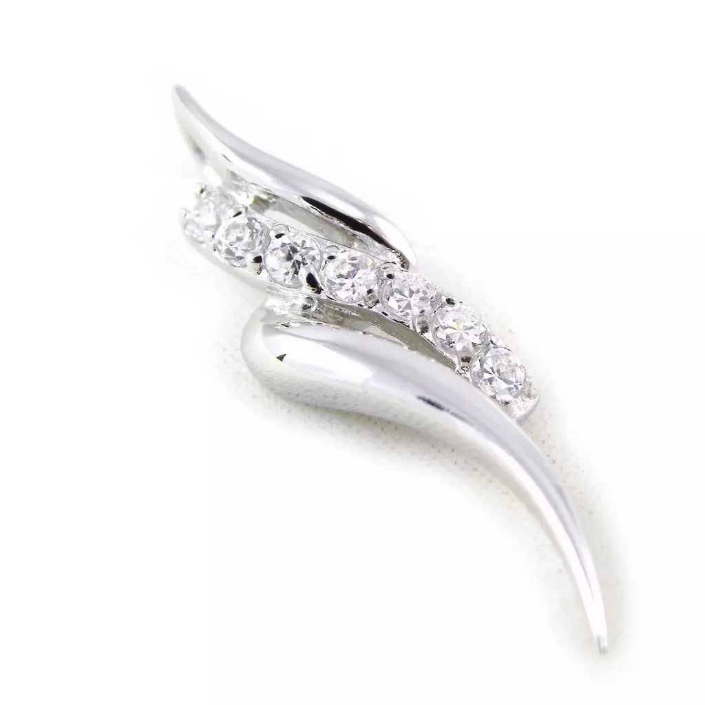 Les Trésors De Lily Pendentif Argent 'Déesse' Blanc [H5553]