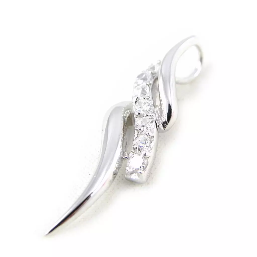 les trésors de lily Pendentif Argent 'Déesse' Blanc [H5553]