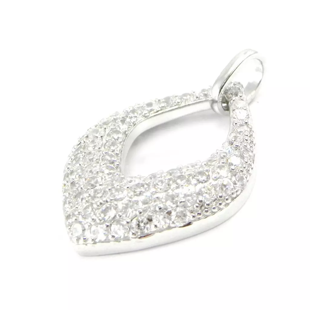 Les Trésors De Lily Pendentif Argent 'Déesse' Blanc [I3956]