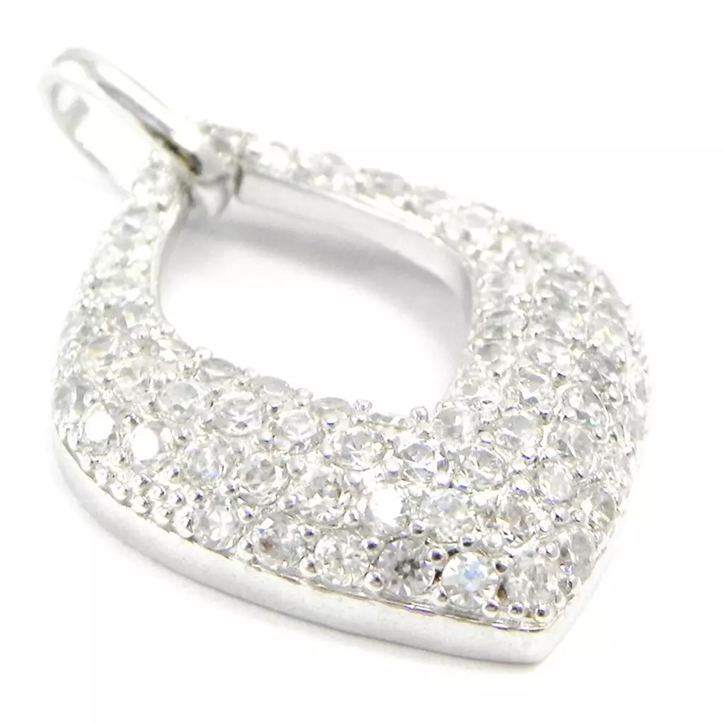 Les Trésors De Lily Pendentif Argent 'Déesse' Blanc [I3956]