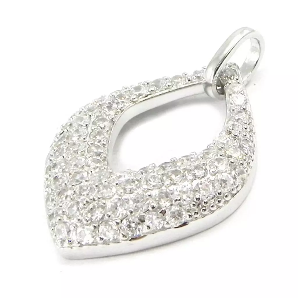 les trésors de lily Pendentif Argent 'Déesse' Blanc [I3956]