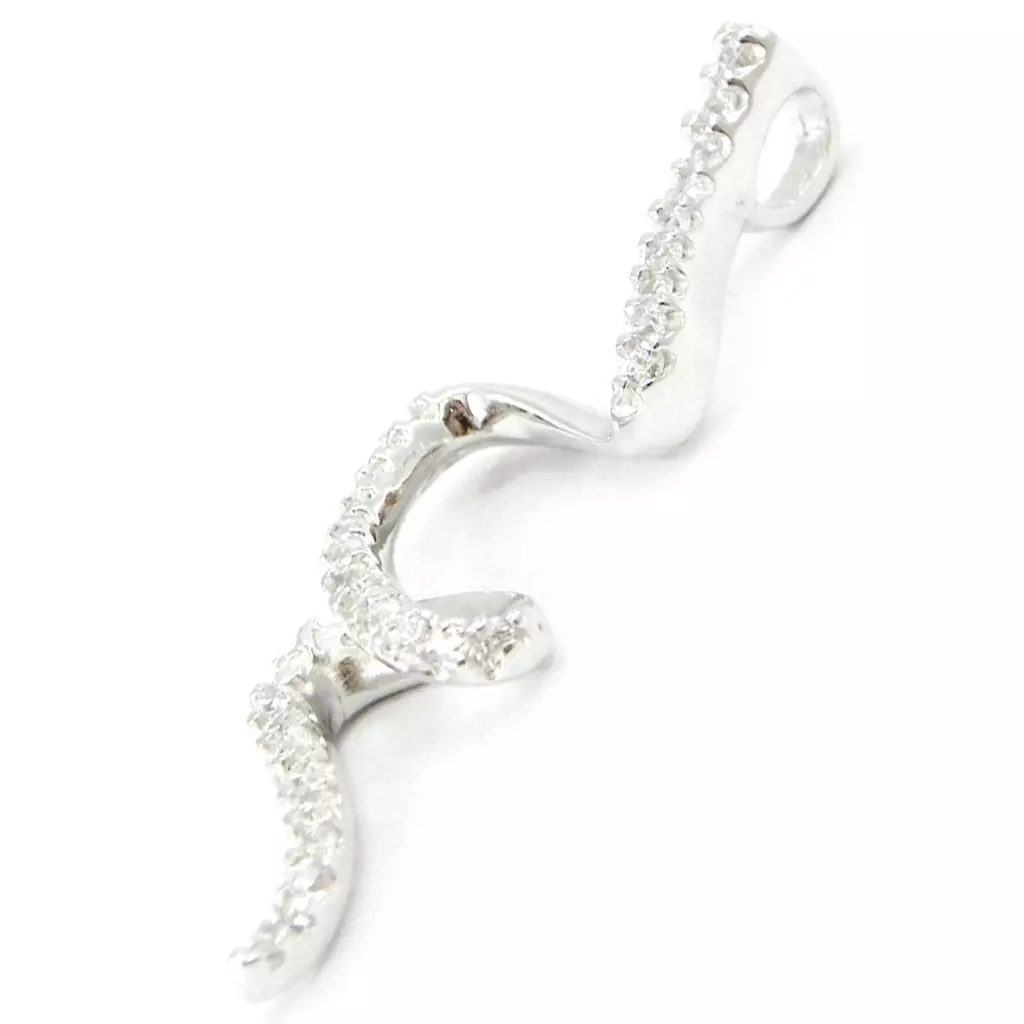 Les Trésors De Lily Pendentif Argent 'Déesse' Blanc [I3974]